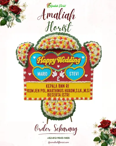 Karangan Papan Bunga Pernikahan di Jelijih Punggung