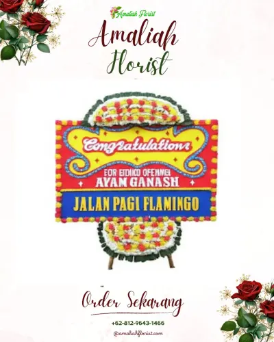 Bunga Papan Congratulation di Jelijih Punggung